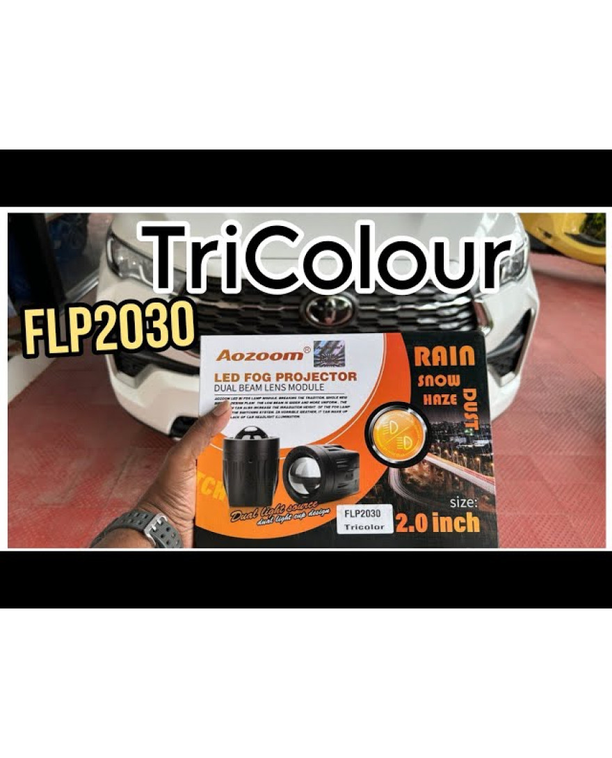Aozoom 2.0 Inch Fog LED Projector Lens Kit | FLP 2030 | Plug N Play Socket | Suitable for Almost Cars with 3 inch Bumper Portion
