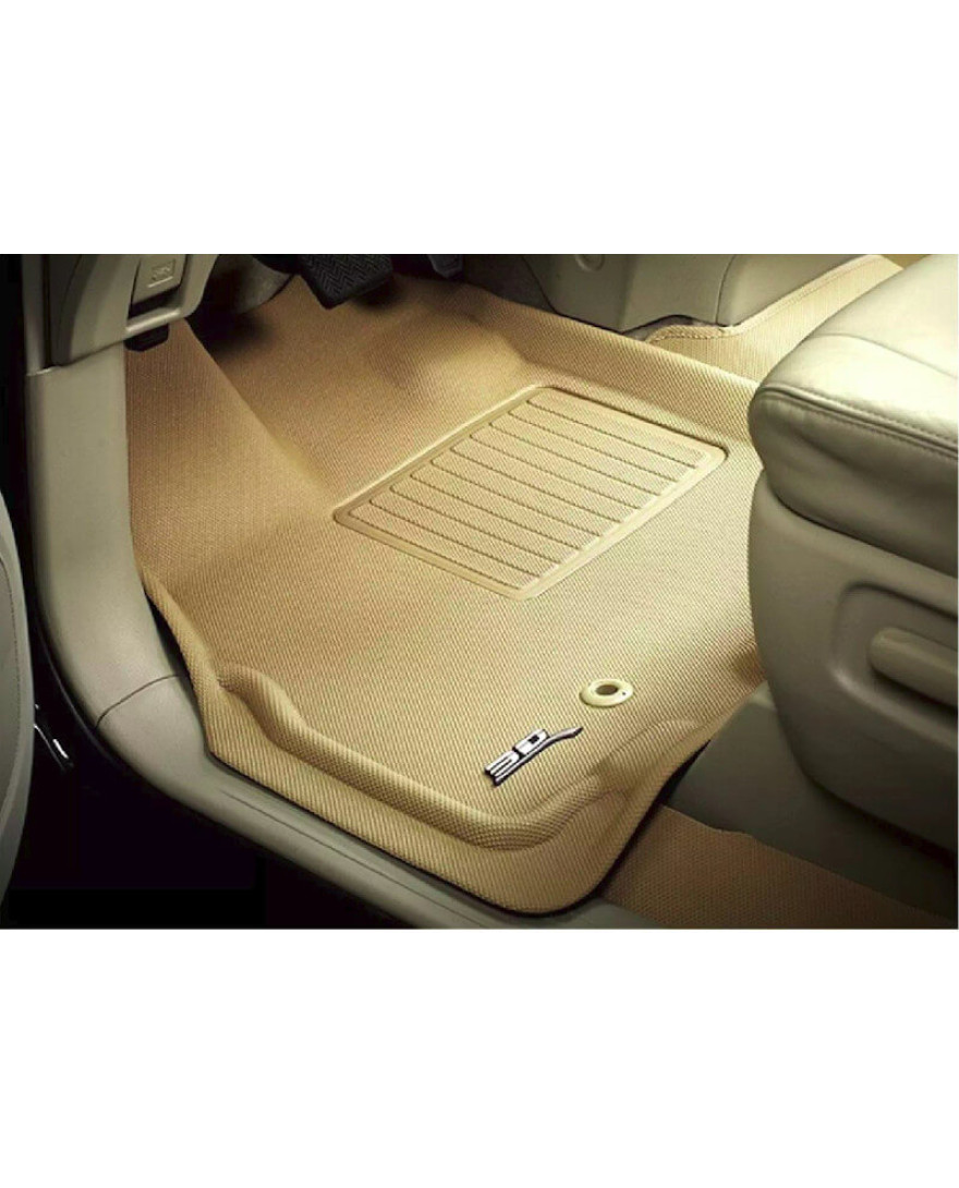 3D MAXpider Custom Fit KAGU Floor Mat | BEIGE | Compatible with VOLVO XC 60  2018 to Present | Set of 5 Pcs