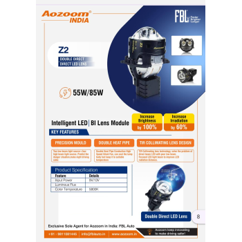 Aozoom Z2 Headlight BI LED LENS Projector Module
