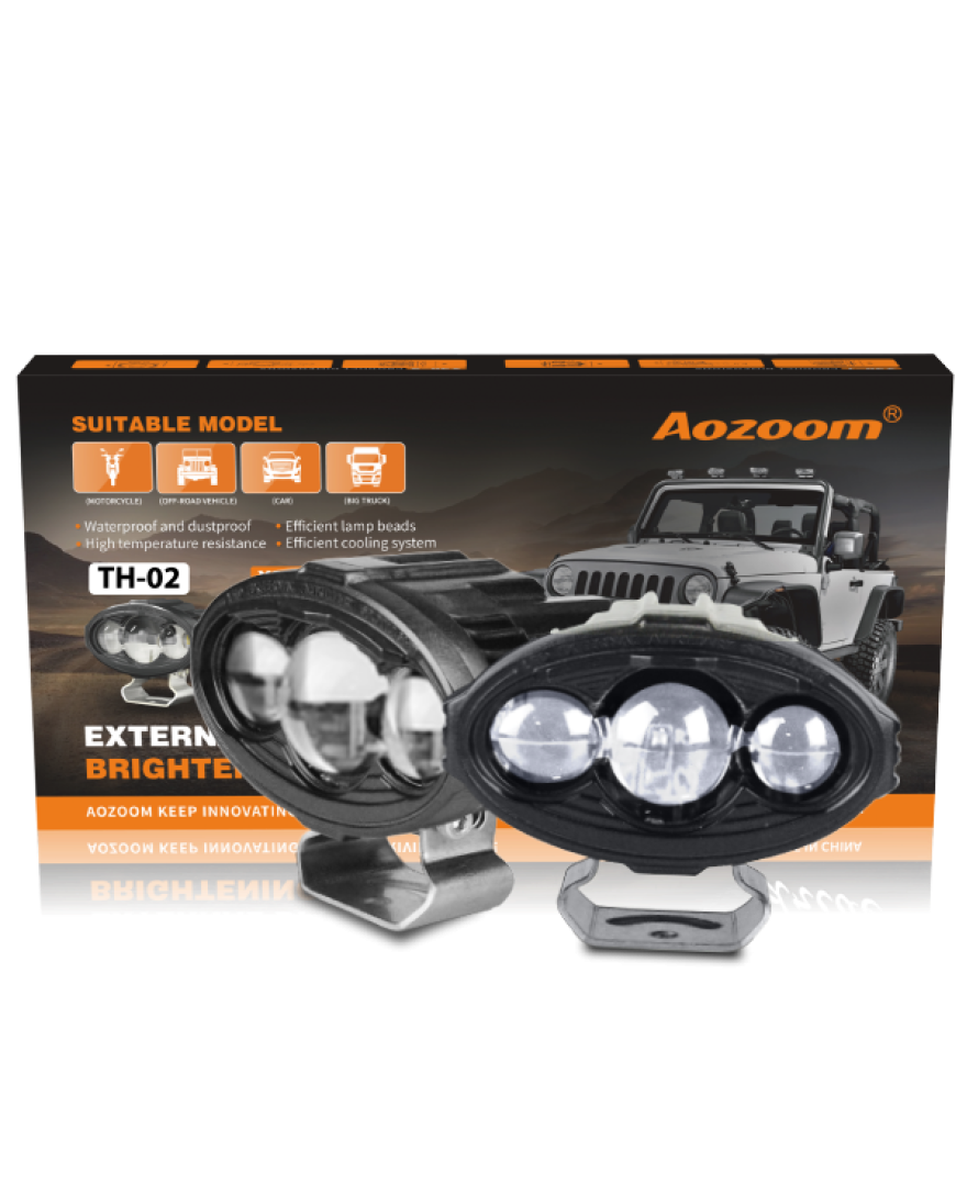 Aozoom TH 02 External Bi Focal Auxillary Light 70W | LED | LASER