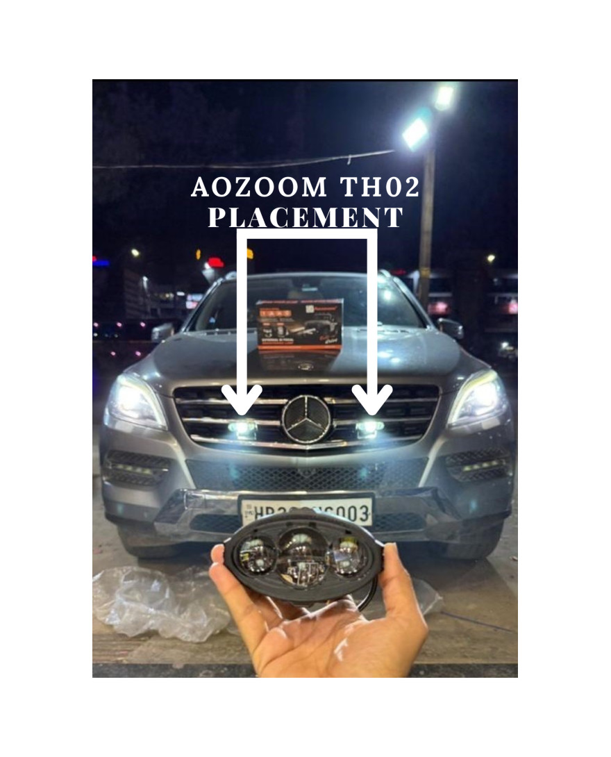 Aozoom TH 02 External Bi Focal Auxillary Light 70W | LED | LASER
