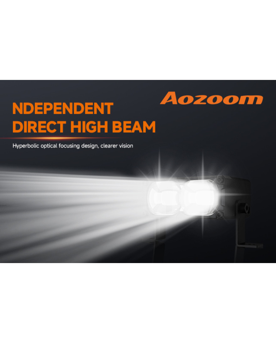 AOZOOM W6 LED MULTI FUNCTIONAL DUAL BEAM EXTERNAL LAMP | Colour Temprature 6000K