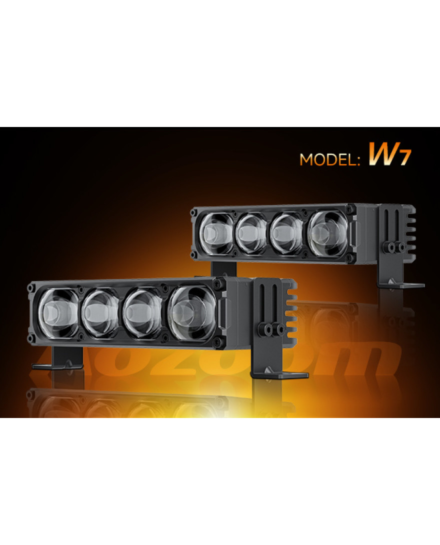 AOZOOM W7 LED MULTI FUNCTIONAL DUAL BEAM EXTERNAL LAMP | Colour Temprature 6000K | 4 Lenses
