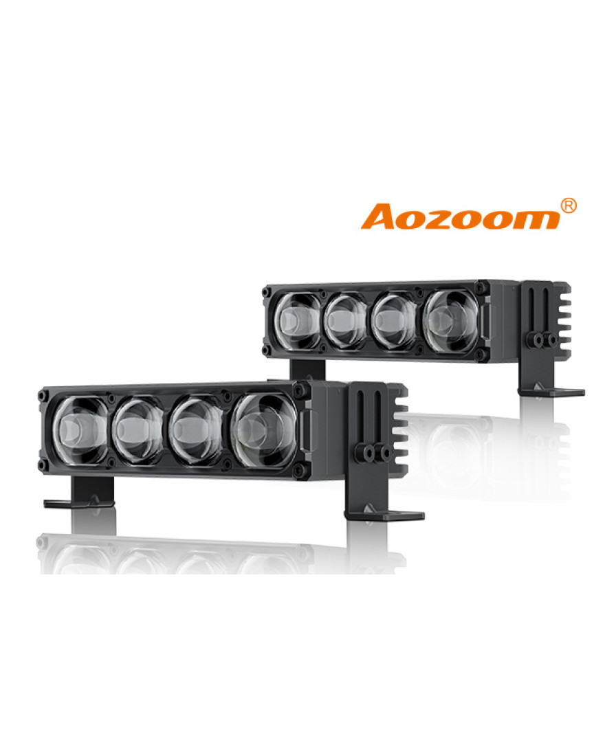AOZOOM W7 LED MULTI FUNCTIONAL DUAL BEAM EXTERNAL LAMP | Colour Temprature 6000K | 4 Lenses