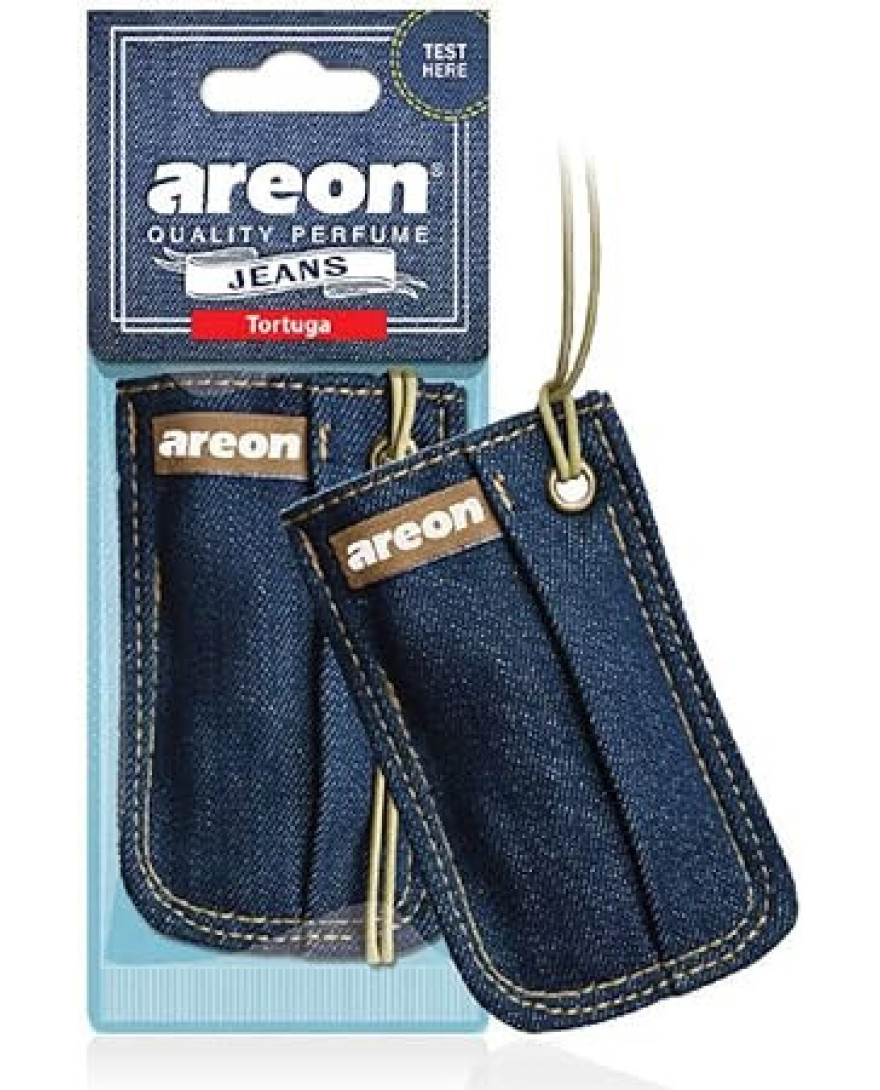 AREON Car Hanging Air Freshener Jeans Bag Tortuga