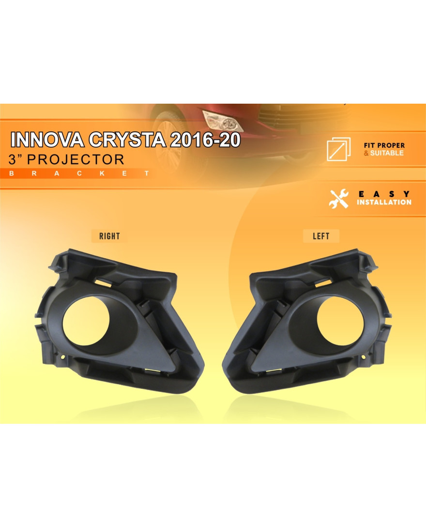 Carsutra BV 83 | Crysta 2016 - 2020 3 inch Projector Bracket | ABS Plastic Bracket | Set of 2 Pcs