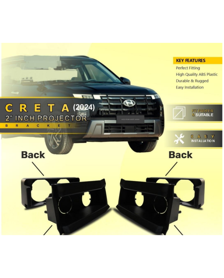 VV 21 | 2 Inch Universal Projector Mounting Bracket | Fiber Bracket | CRETA 2024