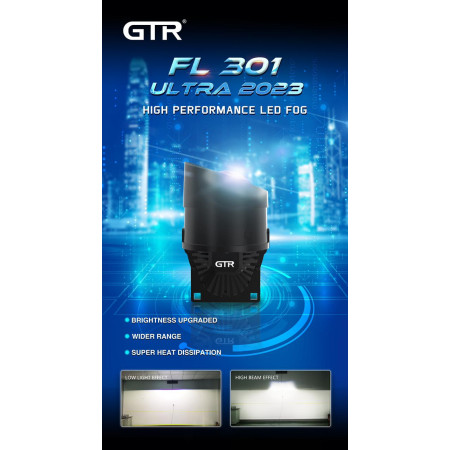 GTR Bi-LED 3 inch Projector Fog Lamp with High/ Low Beam 45Wx2 GTR Bi-LED 3 inch Projector Fog Lamp with High/ Low Beam 45Wx2