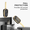 Keycare TPU Key Cover For Amaze, City, Jazz, WR-V 2 Button Smart Key | TP33 | GoldBLack Finish