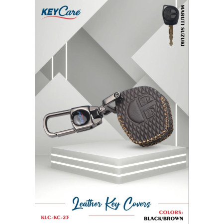 Key Care KLC 23 Silicon Car Key Cover Fit for Maruti Suzuki Alto,Baleno,Dzire,Ertiga | Black