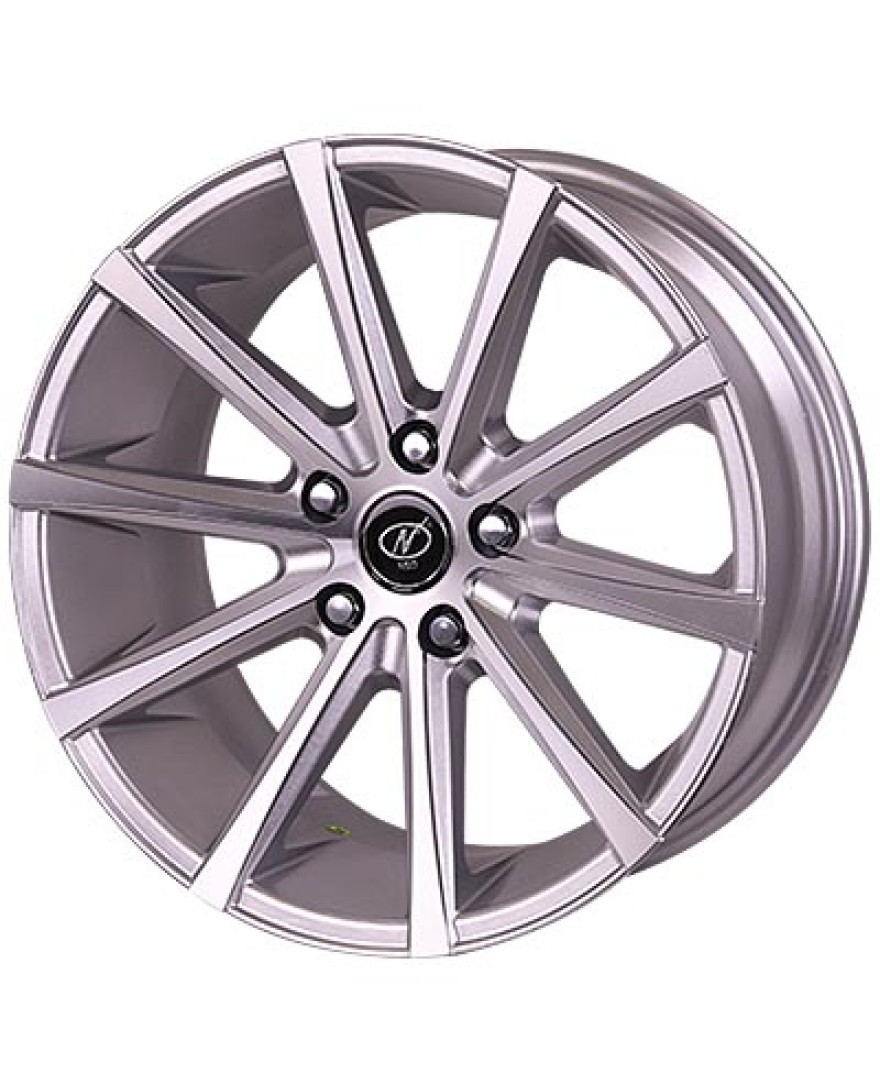 NeoWheel Exotic 17X8 Inch Silver Machined SM finish PCD 4x100 | Size 17X8 inch