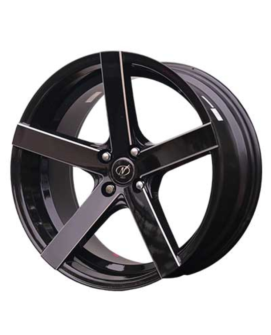 NeoWheel Techno 18X8.5 Inch Black Milling finish PCD 4x100 | Size 18X8.5 inch