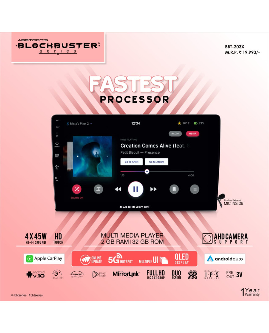 Blockbuster BBT-203X Android Car Player