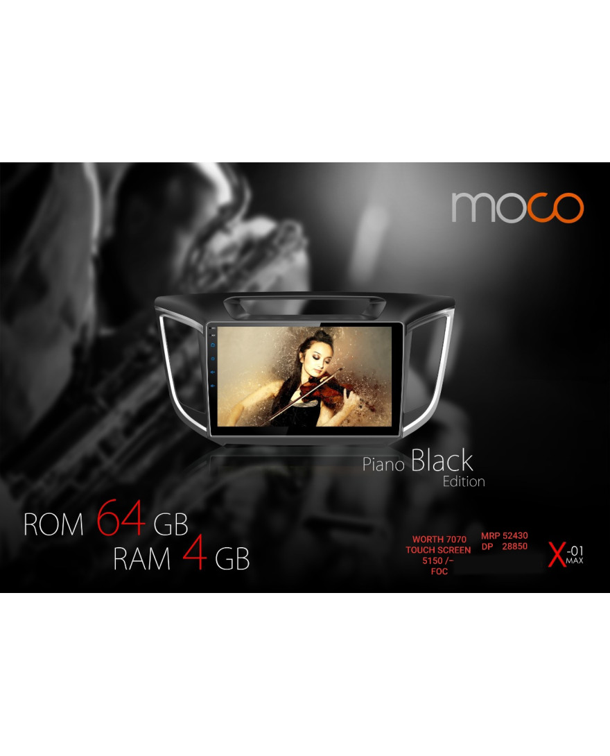 MOCO X-01 MAX CRETA DOUBLE DIN TOUCH SCREEN(4+64GB)*