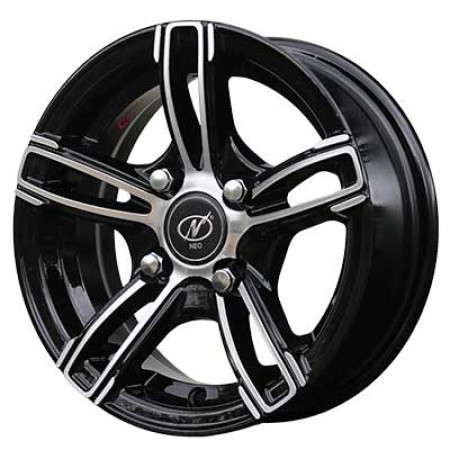 NeoWheel Shark 12X4.5 Inch BM finish PCD 4x100 | Size 12x4.5 inch