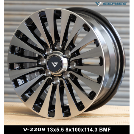 V Series 13 inch wheel 13X5.5 V-2209 BMF (set of 4)