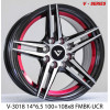 V Series 14 inch wheel 8x100/108 3018 FMBK-UCR A1 V Series (set of 4)
