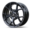 Zetta Alloy Wheels SOS-100 14 Inch Candy Black Machined CBM finish PCD 4x100 |Size 14x5.5 Inch