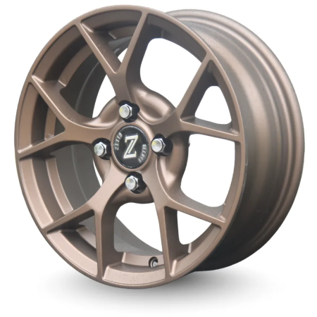 Zetta Alloy Wheels SOS-100 14 Inch Matt Bronze finish PCD 4x100 |Size 14x5.5 Inch