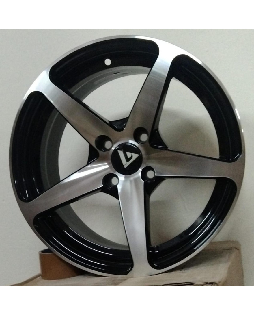 V_4119 in FMBK finish. The Size of alloy wheel is 15 inch and the PCD is 4x100(SET OF 4)