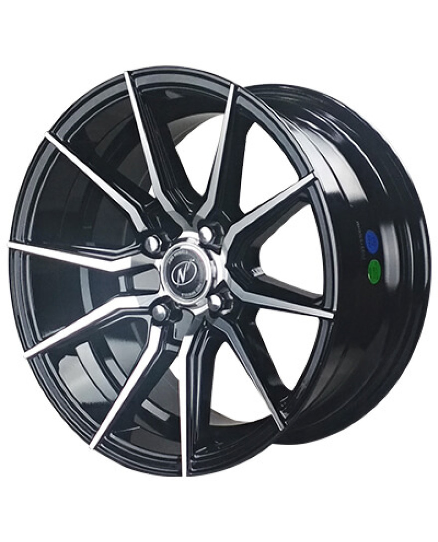 Drive in Black Machined finish. The Size of alloy wheel is 15x7 inch and the PCD is 4x100(SET OF 4)