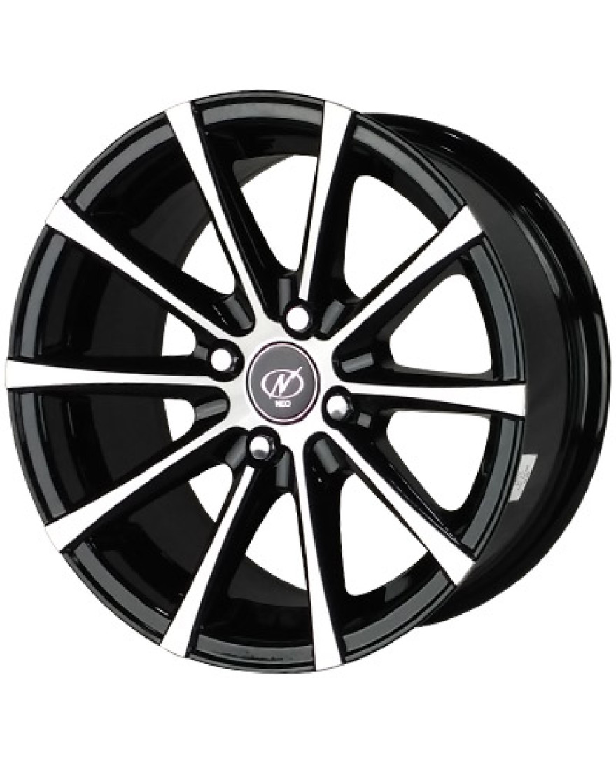 Exotic in Black Machined finish. The Size of alloy wheel is 15x7 inch and the PCD is4x100