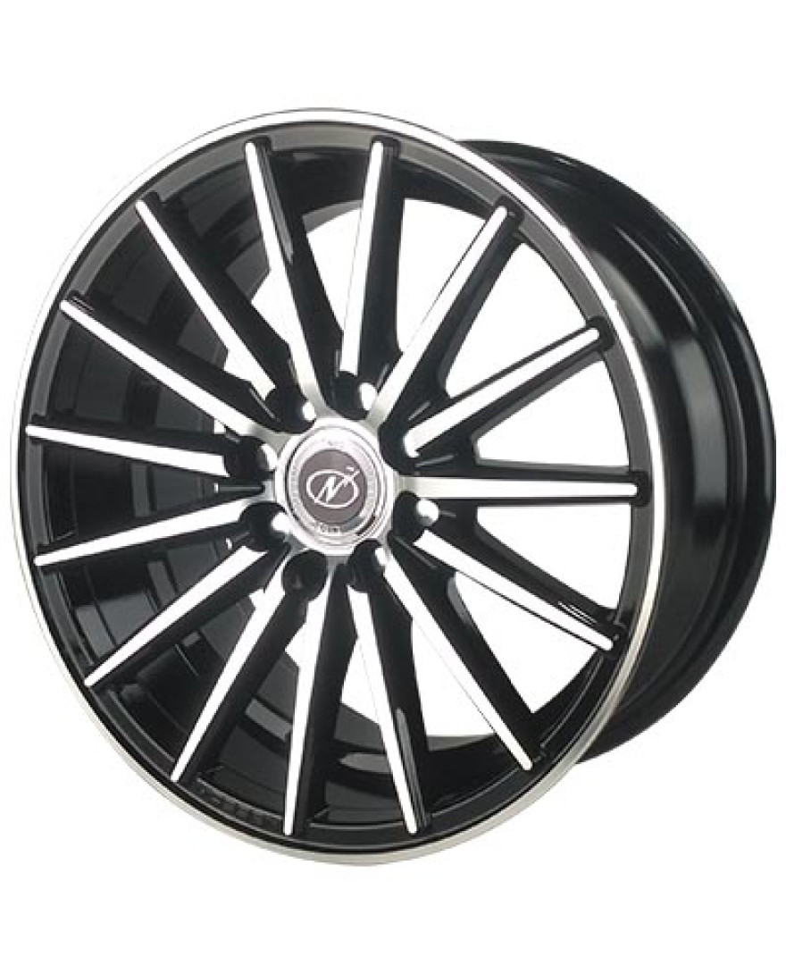 Fly in Black Machined finish. The Size of alloy wheel is 15x7 inch and the PCD is 8x100/108(SET OF 4)