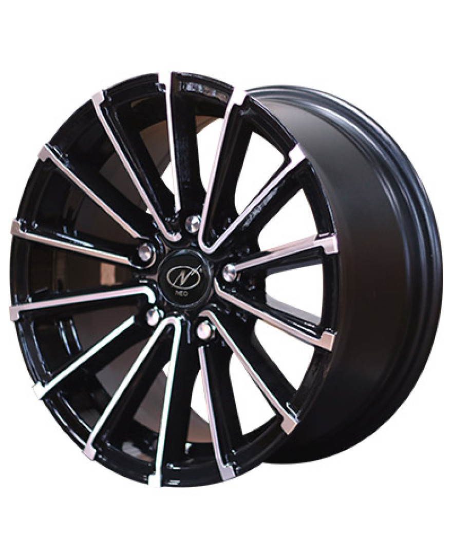 Glider in Black Machined finish. The Size of alloy wheel is 15x7 inch and the PCD is 5x100(SET OF 4)