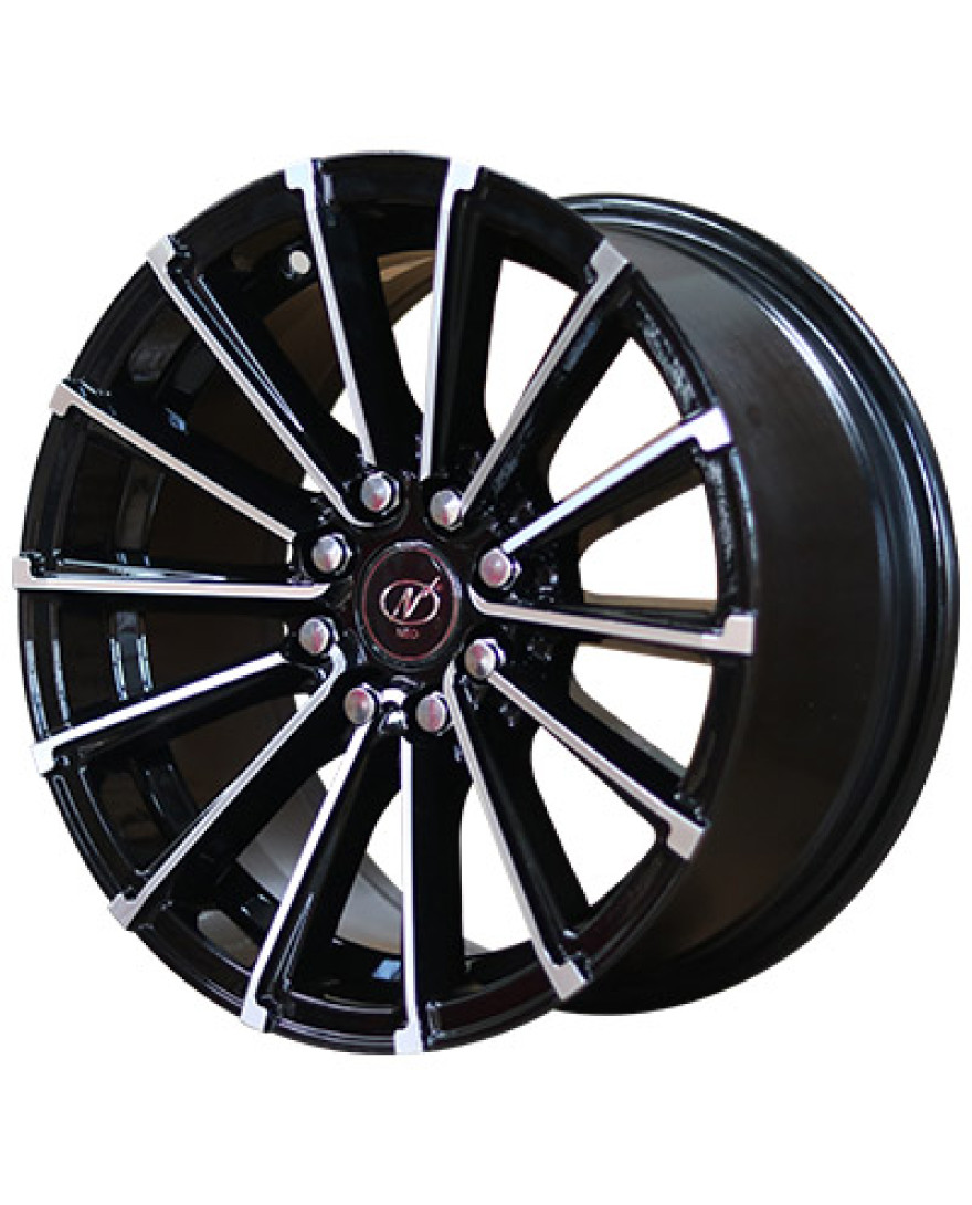 Glider in Black Machined finish. The Size of alloy wheel is 15x7 inch and the PCD is 8x100/108(SET OF 4)