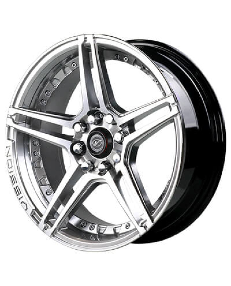 Grace in Hyper Silver Machined + with Rivets finish. The Size of alloy wheel is 15x6.5 inch and the PCD is 8x100/108(SET OF 4)