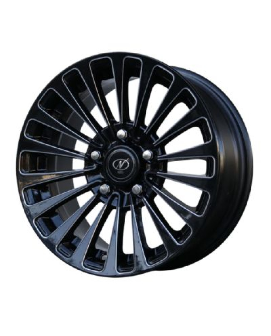 NeoWheel Oscar 15 Inch BLACK MILLED finish PCD 5x114.3 |Size 15x6.5 inch