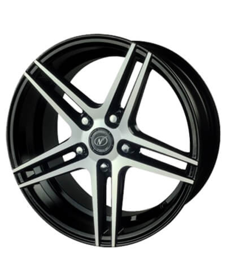 Phoenix in Black Machined finish. The Size of alloy wheel is 15x7 inch and the PCD is 5x100(SET OF 4)