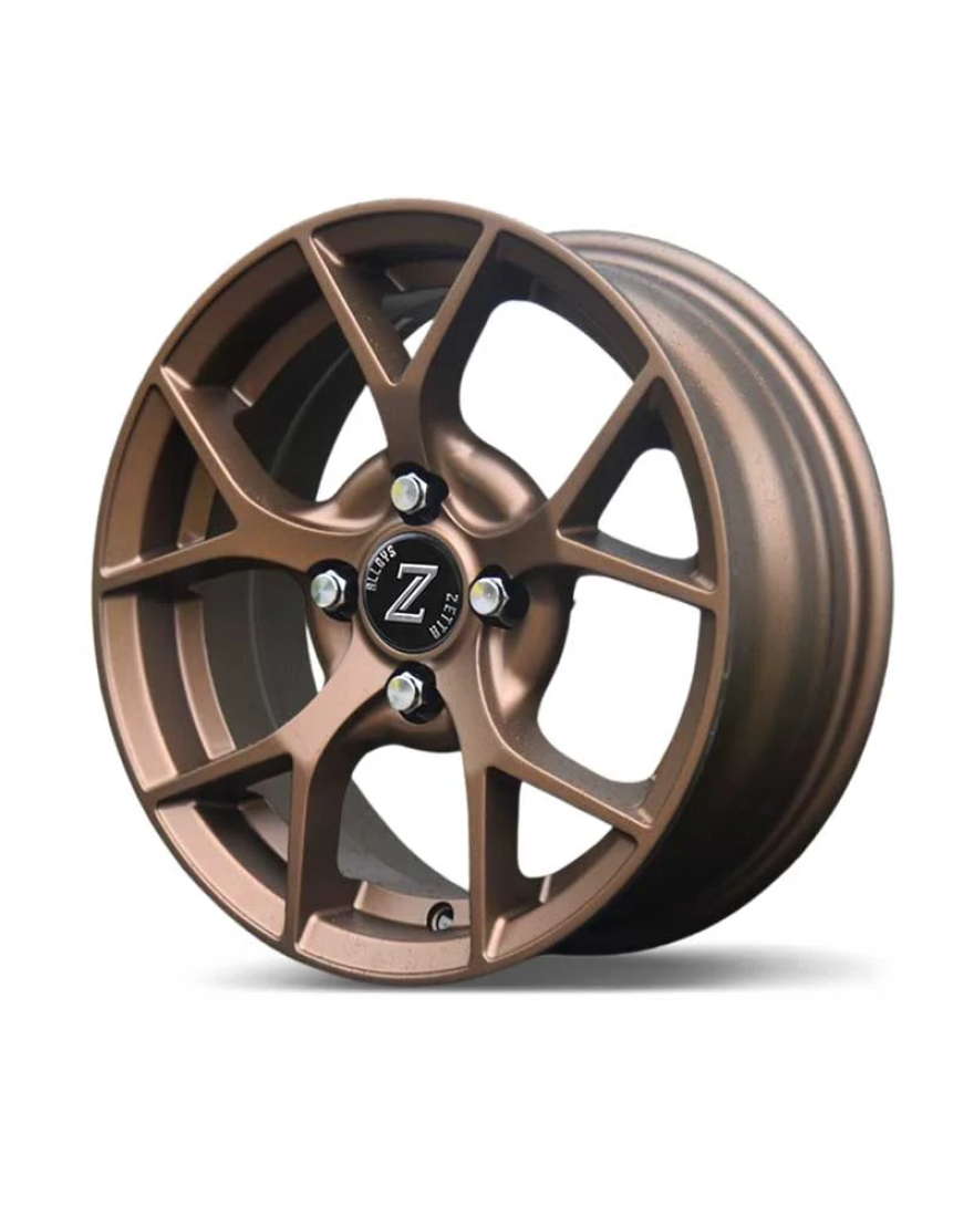 Zetta Alloy Wheels SOS-100 15 Inch Glossy Bronze GB finish PCD 4x100 |Size 15x6 Inch