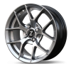 Zetta Alloy Wheels SOS-100 15 Inch Hyper Black HB finish PCD 4x100 |Size 15x6 Inch
