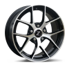 Zetta Alloy Wheels SOS-100 15 Inch Black Machined BM finish PCD 5x114.3 |Size 15x6 Inch