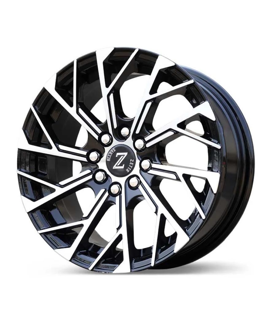 Zetta Alloy Wheels SXY-69 15 Inch Black Machined BM finish PCD 4x100x108 |Size 15x6.5 Inch