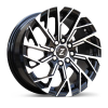 Zetta Alloy Wheels SXY-69 15 Inch Black Machined BM finish PCD 4x100x108 |Size 15x6.5 Inch