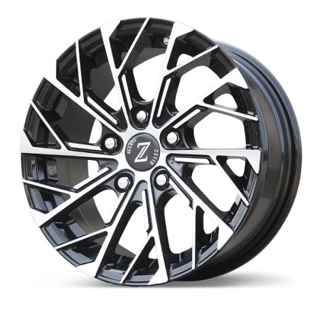 Zetta Alloy Wheels SXY-69 15 Inch Black Machined BM finish PCD 5x100 |Size 15x6.5 Inch
