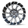 Zetta Alloy Wheels SXY-69 15 Inch Black Machined BM finish PCD 5x114.3 |Size 15x6.5 Inch