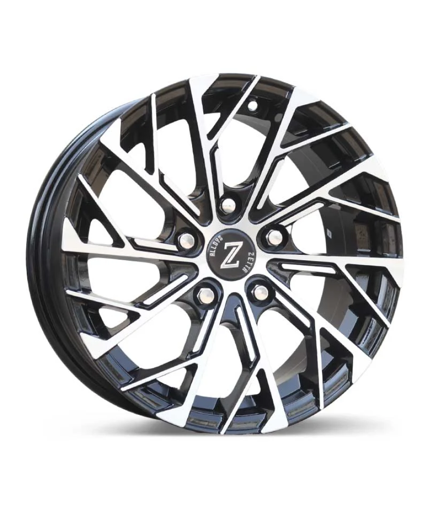 Zetta Alloy Wheels SXY-69 15 Inch Black Machined BM finish PCD 5x114.3 |Size 15x6.5 Inch