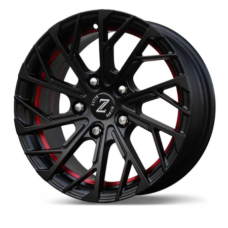 Zetta Alloy Wheels SXY-69 15 Inch Satin Black Under Cut Red SBUCR finish PCD 5x114.3 |Size 15x6.5 Inch
