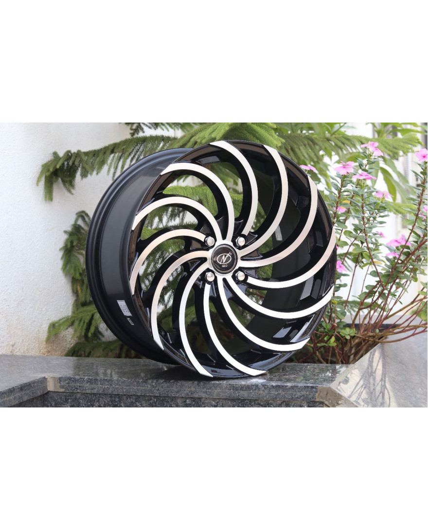 NeoWheel Snake 15 Inch BM finish PCD 5x100 | Size 15X6.5 Inch
