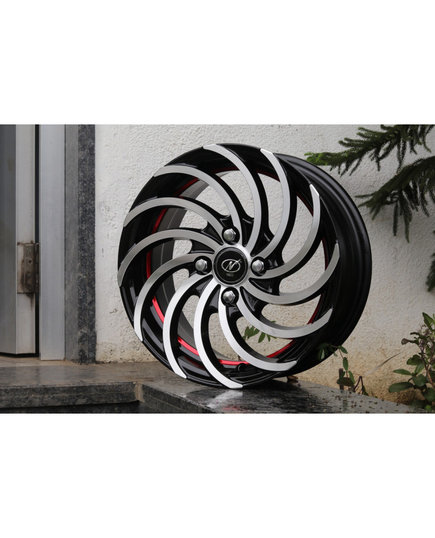 NeoWheel Snake 15 Inch BMUCR finish PCD 4x100 | Size 15x6.5 inch