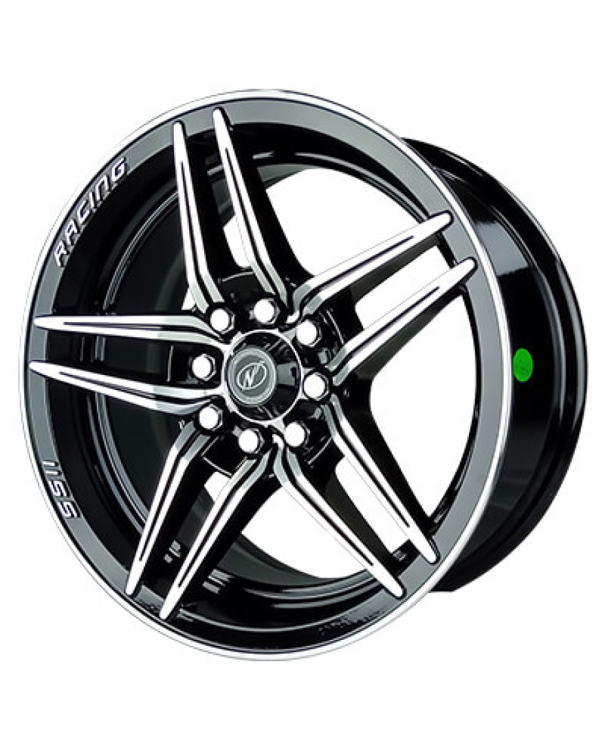Xolt in Black Machined finish. The Size of alloy wheel is 15x7 inch and the PCD is 5x114.3(SET OF 4)