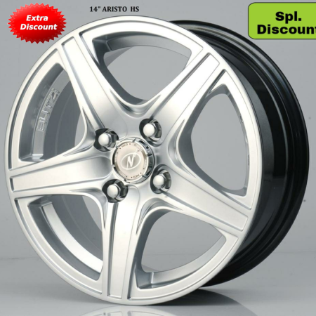 NeoWheel Aristo 16 Inch SS finish PCD 5x114.3 | Size 16X7 Inch NeoWheel Aristo 16 Inch SS finish PCD 5x114.3 | Size 16X7 Inch