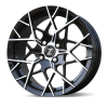 Zetta Alloy Wheels CA-911 16 Inch Black Machined BM finish PCD 4x100 |Size 16x6.5 Inch