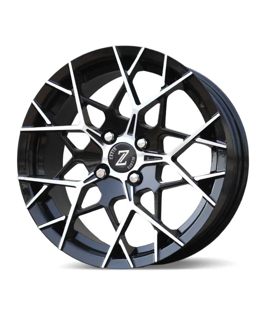 Zetta Alloy Wheels CA-911 16 Inch Black Machined BM finish PCD 4x100 |Size 16x6.5 Inch