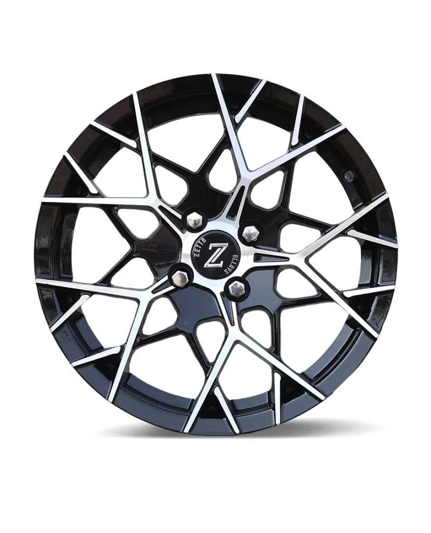 Zetta Alloy Wheels CA-911 16 Inch Black Machined BM finish PCD 4x100 |Size 16x6.5 Inch