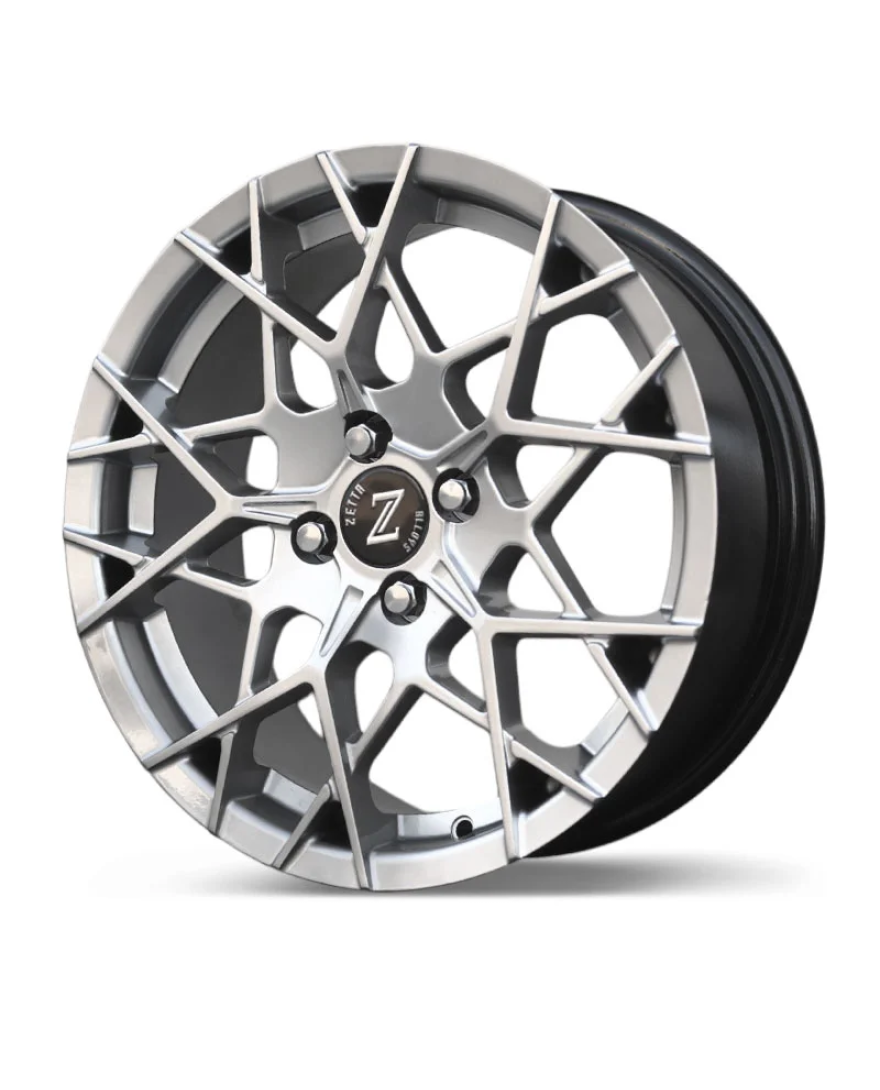 Zetta Alloy Wheels CA-911 16 Inch Hyper Black HB finish PCD 4x100 |Size 16x6.5 Inch