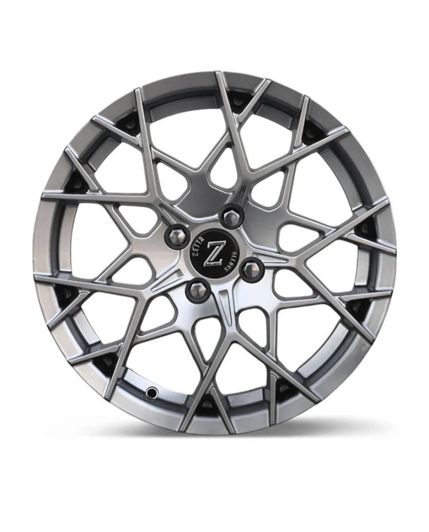 Zetta Alloy Wheels CA-911 16 Inch Hyper Black HB finish PCD 4x100 |Size 16x6.5 Inch